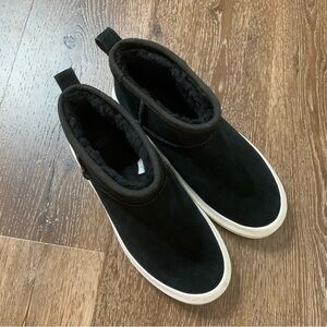 UGG Alameda Black suede Mini Boots 8